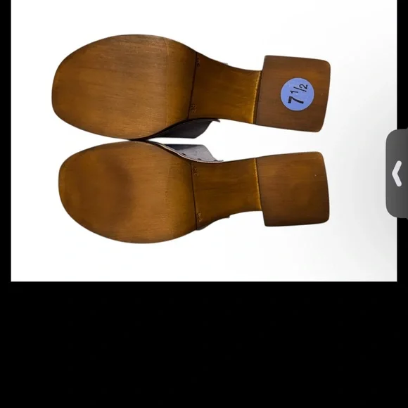 Verderosmarino Blue Gray Suede Mules size 7.5 - Picture 3 of 5